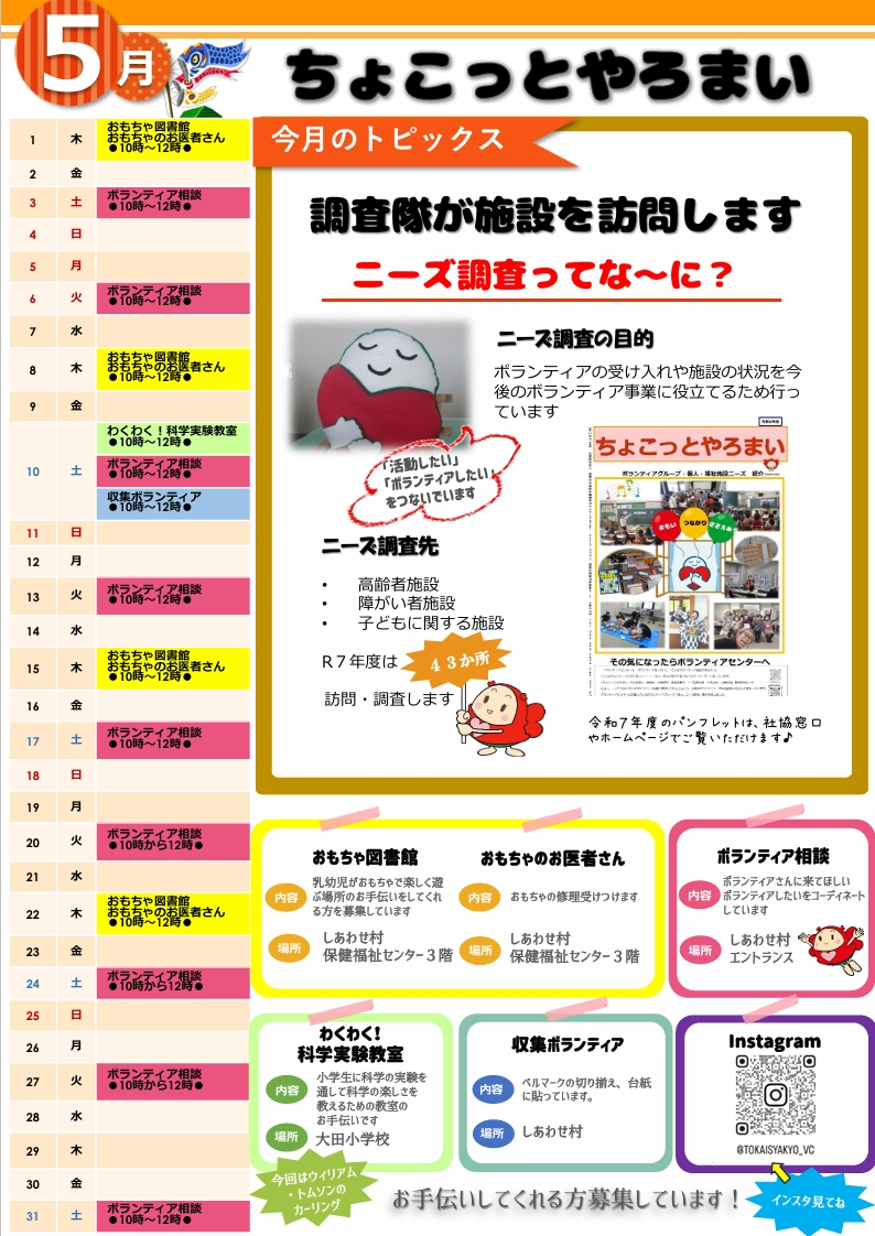 毎月の掲示板