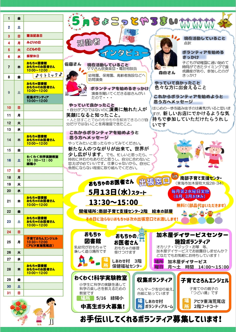 毎月の掲示板